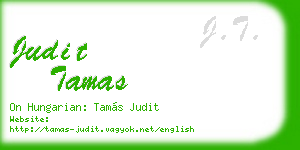 judit tamas business card